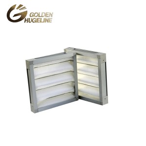 2017 High quality Nylon Filter Bags For Liquid Filtration -<br />
Galvanized Steel Pleat high lofted synthetic fiber Primary air filter industrial filter - GOLDENHUGELINE