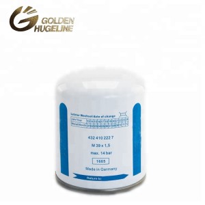 18 Years Factory Clapboard Hepa Air Filters -<br />
China factory direct sale 4324102227 air dryer filter truck air filter price - GOLDENHUGELINE